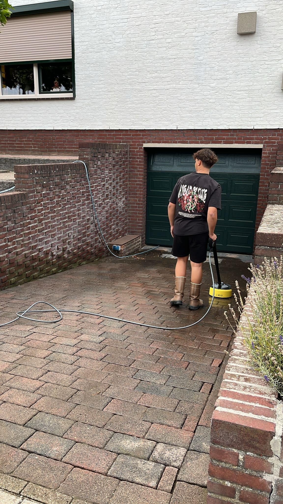 Voorbeeld 1 — hogedrukreiniging